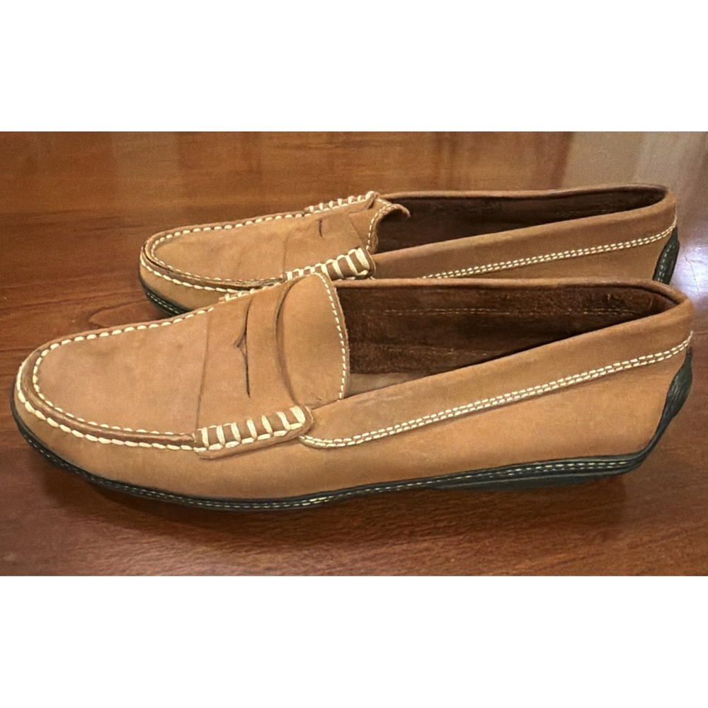 Tod's Tan Leather Penny Loafers MOCCASIN  Size 6.5